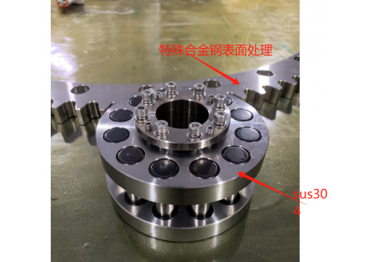 RGD齒圈齒輪是全SUS304不銹鋼材質還是其他材質？特殊合金鋼表面處理會生銹嗎？硬度多少？